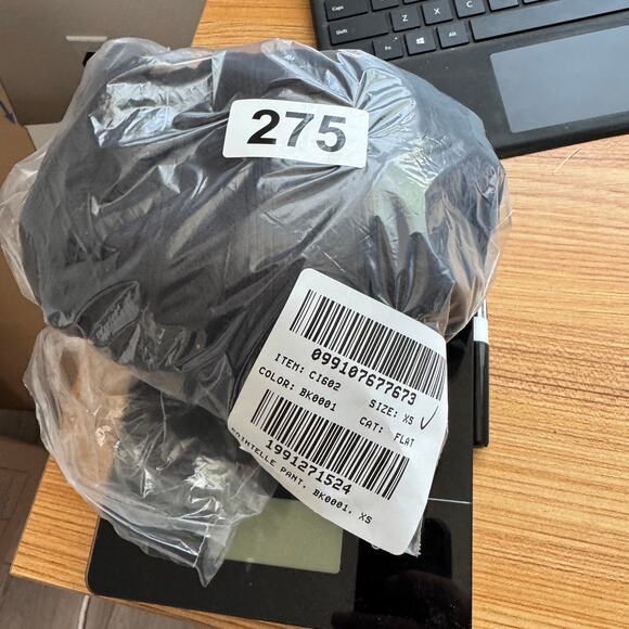 J.Crew Pointelle Pants WMNS XS Black Mid-Rise Drapey Wide Leg Elastic Waistband - Picture 8 of 8